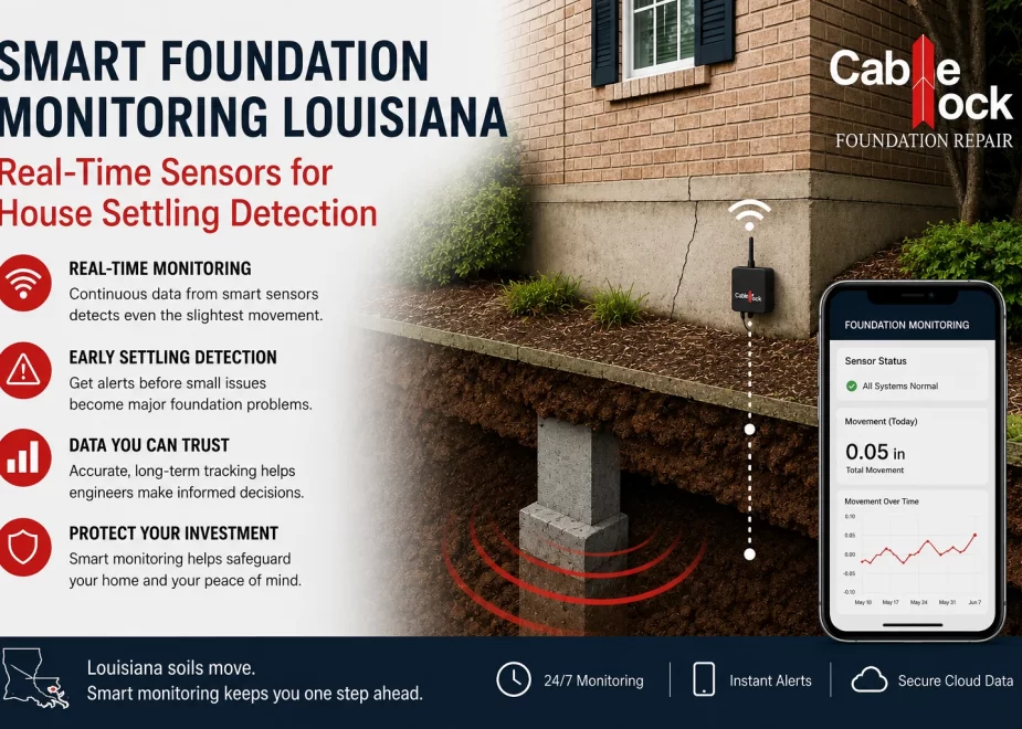 Smart Foundation Monitoring Louisiana: Real-Time Sensors for House Settling Detection