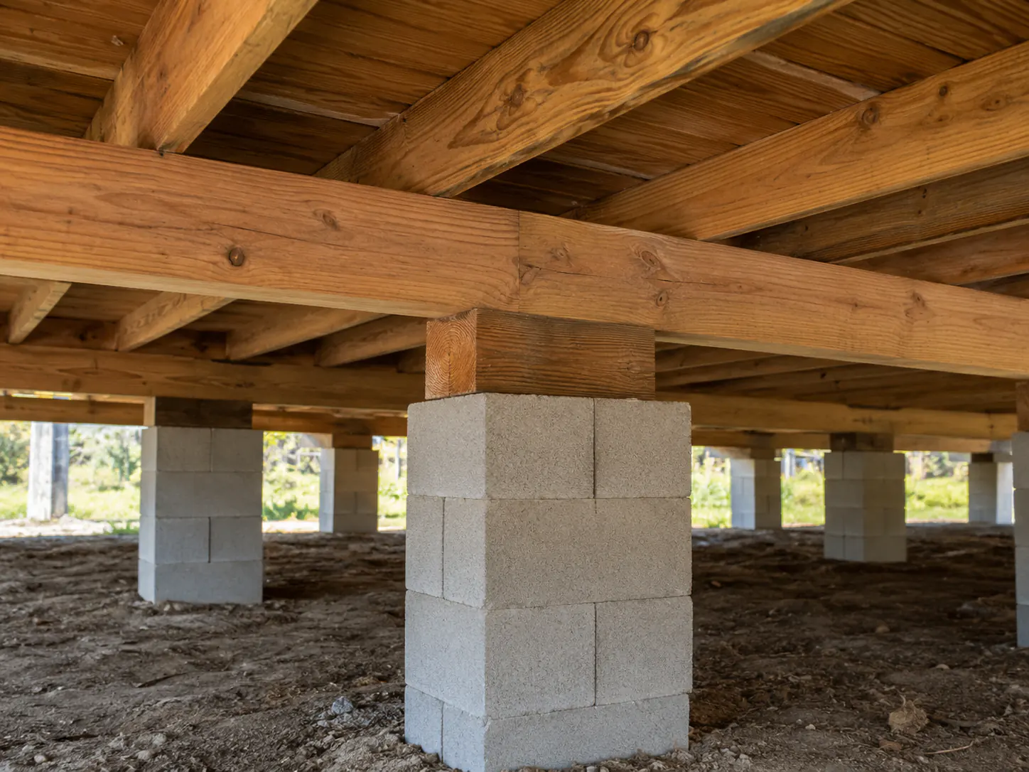 Moisture control considerations beneath a pier and beam home