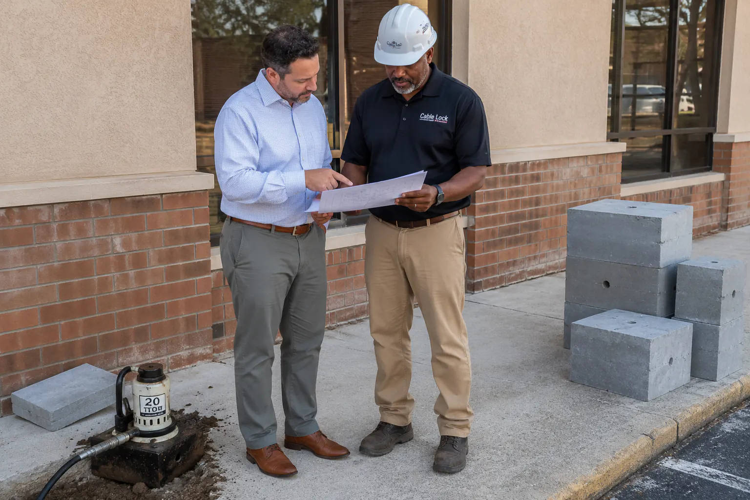 Commercial shoring Louisiana planning at a business property