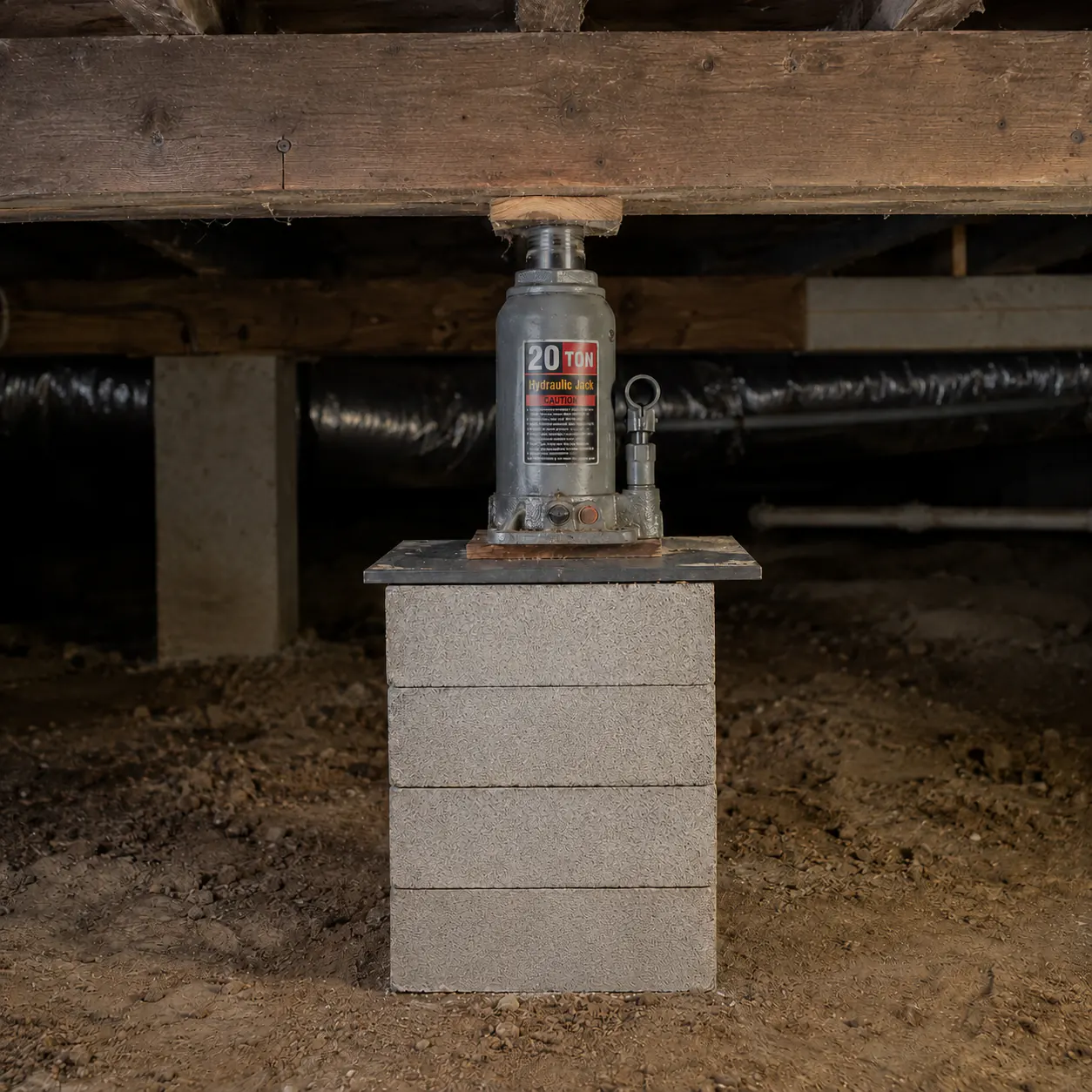 Support beneath a home evaluated for causes of foundation problems